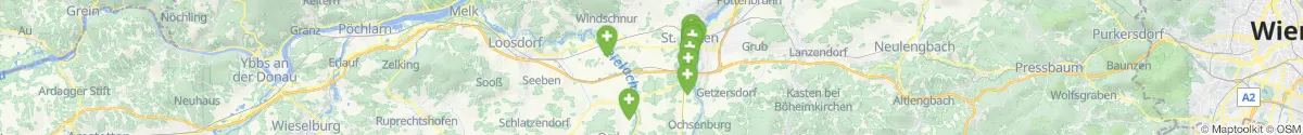 Kartenansicht für Apotheken-Notdienste in der Nähe von Gerersdorf (Sankt Pölten (Land), Niederösterreich)